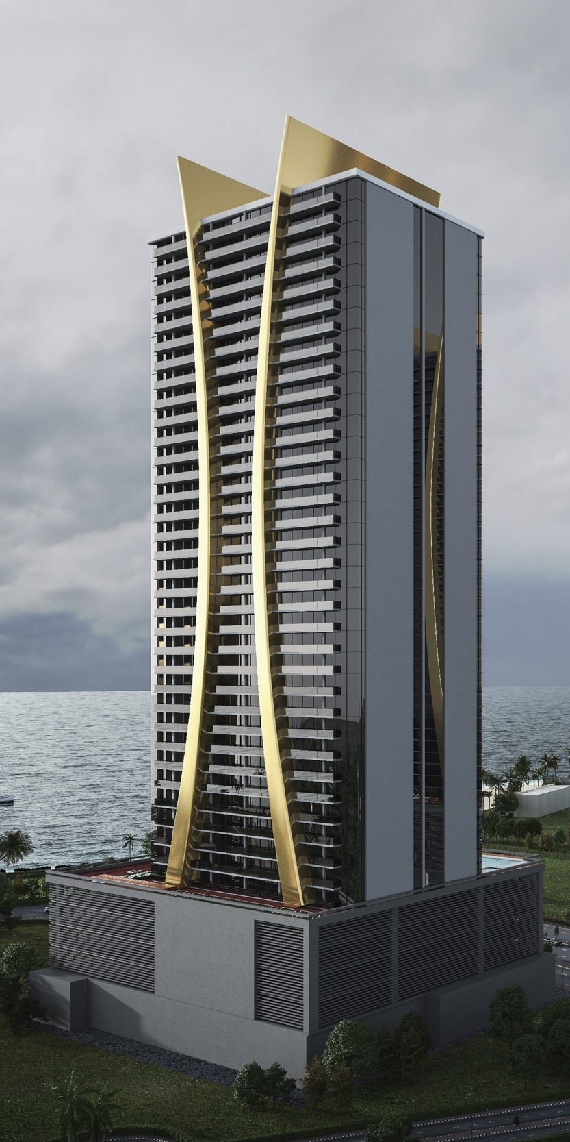 Gold Crest Bay Sands Building Exterior